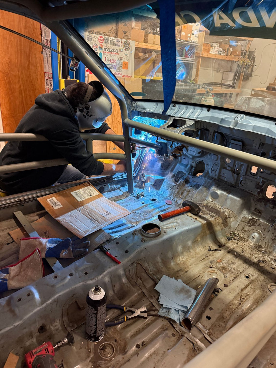 EF Civic K Swap Build: Footwell Intrusion Bars, First Welding Experience, and Interior Progress